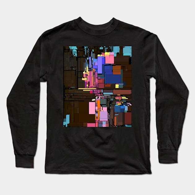 Cuboids With A Pearl Earring Long Sleeve T-Shirt by Go-Postal